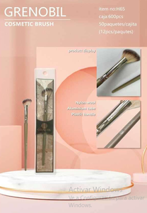 Ensemble de pinceaux de maquillage Grenobil H65, 600 pièces, pinceaux ronds, biseautés, petits pinceaux éventail, avec positionnement de la virole pour l'application du maquillage - Product Image 3