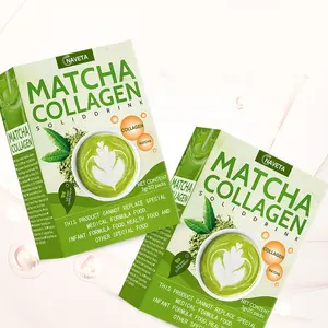 Customizable Factory Wholesale Organic Matcha Collagen Mushroom Latte Peptides Supplement Powder Slimming Tea Powder Skin Care