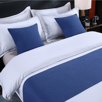 Offre Hôtelière Luxe Sur Mesure Chemin de Lit Élégant Couvre-lit Accompagné d'Oreillers Ensemble de Literie pour Hôtels