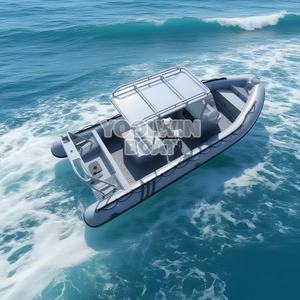 Bateau pneumatique semi-rigide en aluminium Yoolwin de <span class=keywords><strong>7</strong></span>,6 m, haute vitesse, 250 CV, 42 nœuds, pour la pêche et les loisirs, <span class=keywords><strong>patrouille</strong></span>/opérations spéciales - Product Image 2