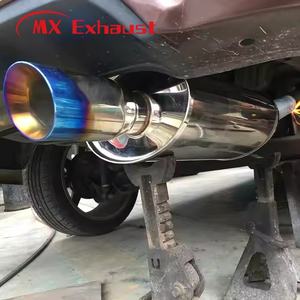 <span class=keywords><strong>Silencieux</strong></span> d'échappement universel en acier inoxydable de style ovale de haute qualité 2 ''-4'' avec embouts droits/courbés pour modification de voiture/camion - Product Image 6