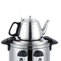 Itop Samovar — chaudière à eau électrique, chaudière à eau en acier inoxydable, 10 litres, avec Pod, Double robinets, chauffage électrique, boissons chaudes, thé