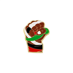 Spilla Personalizzata 2025 Nuova in Metallo a Forma di Mappa della Palestina, Regalo Souvenir, Bandiera Palestinese, Spilla da Bavero, Temi Frutta e Fiori - Product Image 3