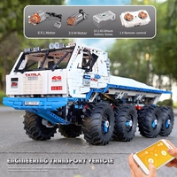 MOULD KING 13144 Blocs de construction techniques Jouets pour enfants Cadeaux de Noël Camion tout-terrain Arakawa TATRLA 813 8x8 Modèle MOC Briques