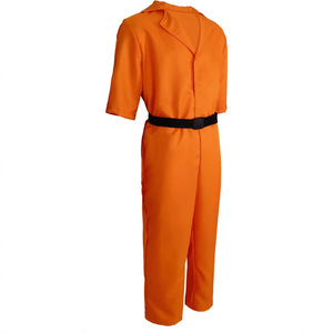 Costume de Cosplay Luigi <span class=keywords><strong>Mangione</strong></span> DOC Orange Prisoner à Manches Courtes avec Ceinture pour Halloween et Carnaval - Product Image 2
