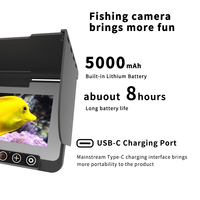 Dearsee Fish Finder Caméra avec Vision Nocturne Moniteur de 4.3 Pouces Câble de 30m Caméra Sous-Marine Professionnelle pour la Pêche
