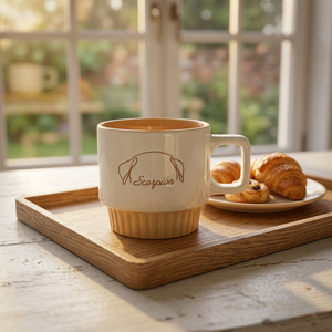 Hot Selling Cute Cartoon Ceramic Mug Microwave-Safe High-Temperature Resistance Party Use Creative Breakfast <b>Stacked</b> Cup - Product Image 2