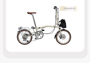 Vélo pliant de style <span class=keywords><strong>Brompton</strong></span> à 3 plis, 16 <span class=keywords><strong>pouces</strong></span>, compact, portable, pour les trajets quotidiens - Product Image 5