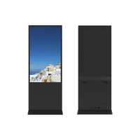 Pantalla LCD de pie para interior, tótem vertical, publicidad, señalización digital comercial y reproductor de vídeo