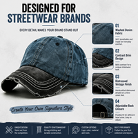 Gorras de Béisbol Personalizadas Más Vendidas al por Mayor, Gorra Estilo Dad Navy, Algodón Suave Lavado, Ajustable, Pedido al por Mayor