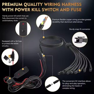 Cao cấp thiết kế màu trắng tinh khiết xe ánh sáng độc đáo 12 vỏ màu trắng tinh khiết dẫn ánh sáng đá Kit undercar Đèn trang trí - Product Image 3