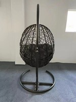 Fauteuil suspendu en rotin moderne et confortable KD, avec structure métallique, pour jardin