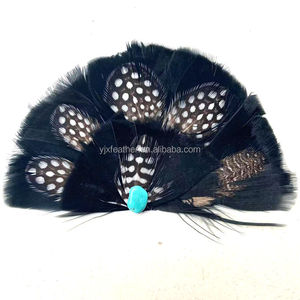 Accessoires de chapeau de mode féminine sur mesure avec plumes turquoise, plumes faites à la main pour hommes de 7 à 15 cm pour la décoration de chapeaux - Product Image 2