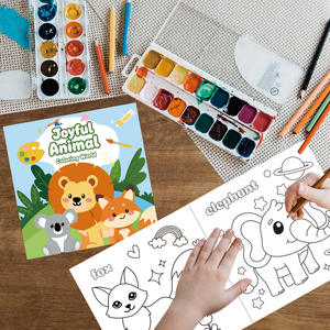 Livre <span class=keywords><strong>de</strong></span> coloriage créatif et écologique pour enfants, motifs <span class=keywords><strong>animaux</strong></span> <span class=keywords><strong>de</strong></span> <span class=keywords><strong>dessin</strong></span> animé, éducation précoce, 4-6 ans, DIY, vente chaude - Product Image 4