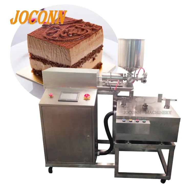 बिजली क्रीम प्रसार smearing मशीन/क्रेप केक सतह क्रीम कोटिंग मशीन/अंडा क्रेप क्रीम पलस्तर सजा मशीन
