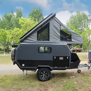 Camper traileroffroad 3 posti letto rimorchio da campeggio rimorchio da campeggio per piccole auto