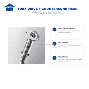 Vite Autoperforante Torx Wing Tip con Punta a Spianare, Vite <span class=keywords><strong>Tek</strong></span> per Connessione <span class=keywords><strong>Legno</strong></span>-Metallo, Zincata - Product Image 4