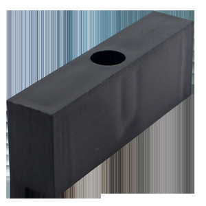 Bloqueur de fenêtre en PVC anti-collision fixe 58x20x12mm à trou simple ou double pour la limitation des fenêtres coulissantes - Product Image 2