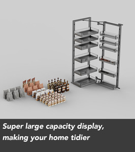 Organizador <span class=keywords><strong>de</strong></span> <span class=keywords><strong>Cocina</strong></span> Oculto Vbosr, Mueble Alto Metálico para Despensa, Armarios <span class=keywords><strong>de</strong></span> Almacenamiento Modulares <span class=keywords><strong>de</strong></span> Acero Inoxidable, Cestas Extraíbles para <span class=keywords><strong>Cocina</strong></span> - Product Image 5