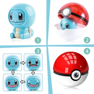 โมเดลตัวการ์ตูน pokemons 12ชิ้น/เซ็ตของเล่นลูกบอลโปเกมอนรูปตัวการ์ตูน pokachu Squirtle Charmander รูปแคปซูลของเล่นสำหรับเด็ก - Product Image 4