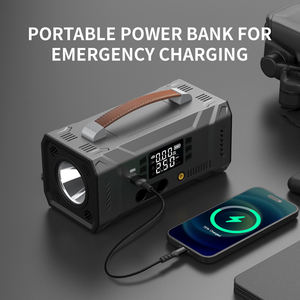 Портативный многофункциональный пусковой компрессор 12В для автомобиля, насос для накачивания шин, внешний аккумулятор, комплект для грузовиков и мотоциклов, 2400А - Product Image 5