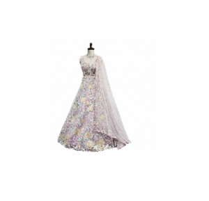 Conjunto Lehenga Golden Earth Heritage para Mujer, Traje Étnico para Bodas y Fiestas con Dupatta, Estilo Tradicional - Product Image 3
