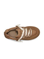 Baskets d'hiver confortables en daim doublé, bicolores, à lacets épais, plateforme, semelle antidérapante, pour femme, décontractées, pour la marche en extérieur, vente en gros