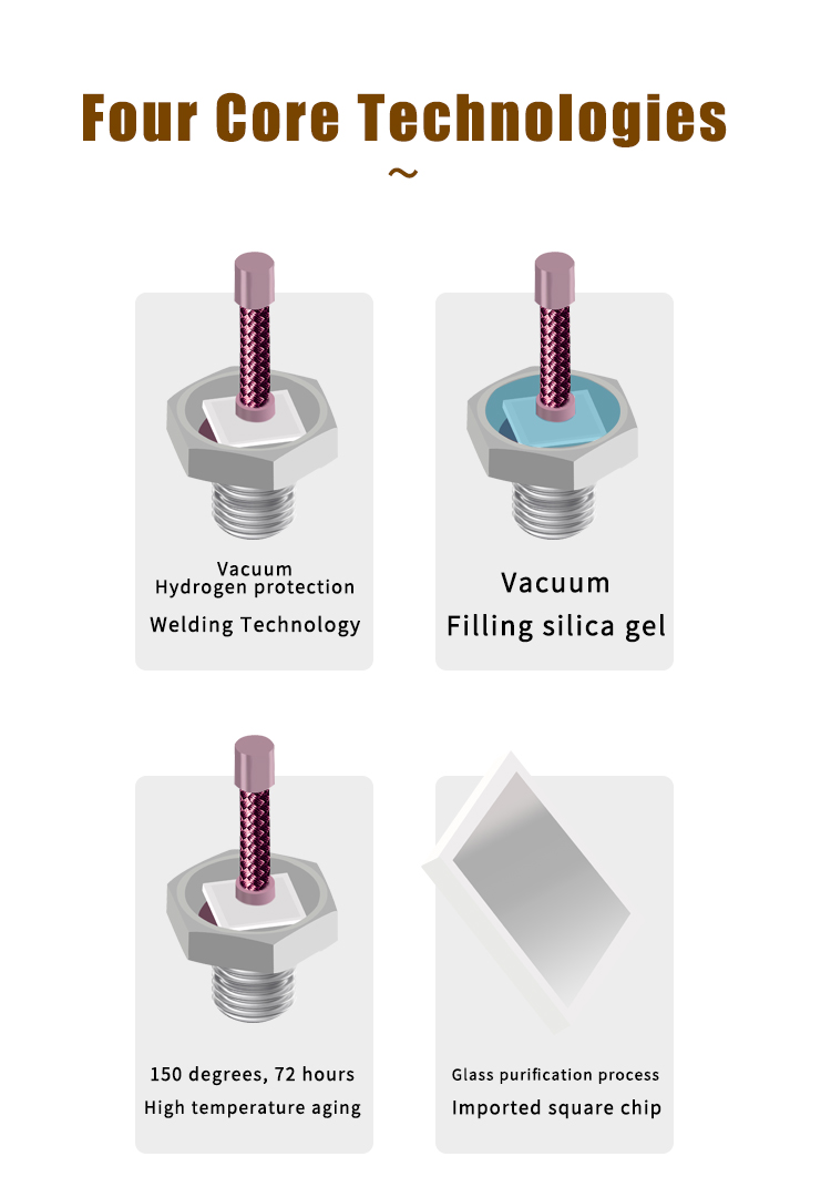 Zq35a Rectifier Diode 35a Stud Diode For Non-contact Switch Oem