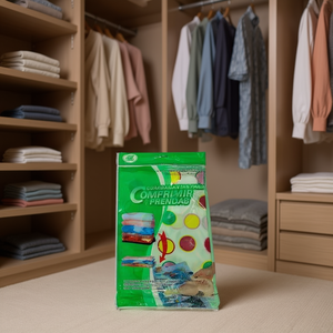 Sac de rangement sous vide Mnj 60x80cm, motif à pois, pour la compression des vêtements - Product Image 3