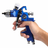 Haute qualité 1.4mm buse professionnel HVLP pistolet à Air pulvérisateur peinture pulvérisateur 600ml tasse aérographe pour voiture meubles peinture outil
