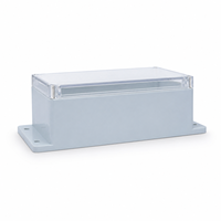 Boîtier de jonction étanche IP65 en ABS vierge transparent 230x150x85mm avec brides de montage
