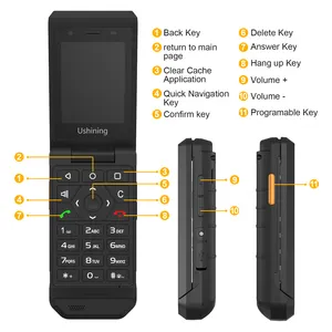 2023 도매 IP68 견고한 스마트 플립 전화 2.8 인치 디스플레이 안드로이드 4G 휴대 전화 미국