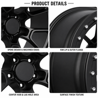 Nouvelles jantes forgées personnalisées Deep Dish Beadlock 5x114.3 18 pouces à rayons en Y pour Drag Racing, Offroad, Challenger, Charger, SRT, SUV