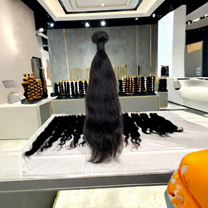 Virgin Remy <b>Hair</b> Cuticle Aligned Raw Tamil Nadu Human <b>Hair</b> <b>Extensions</b> <b>Braiding</b> High Quality for Lace Machine Double Weft - Product Image 1