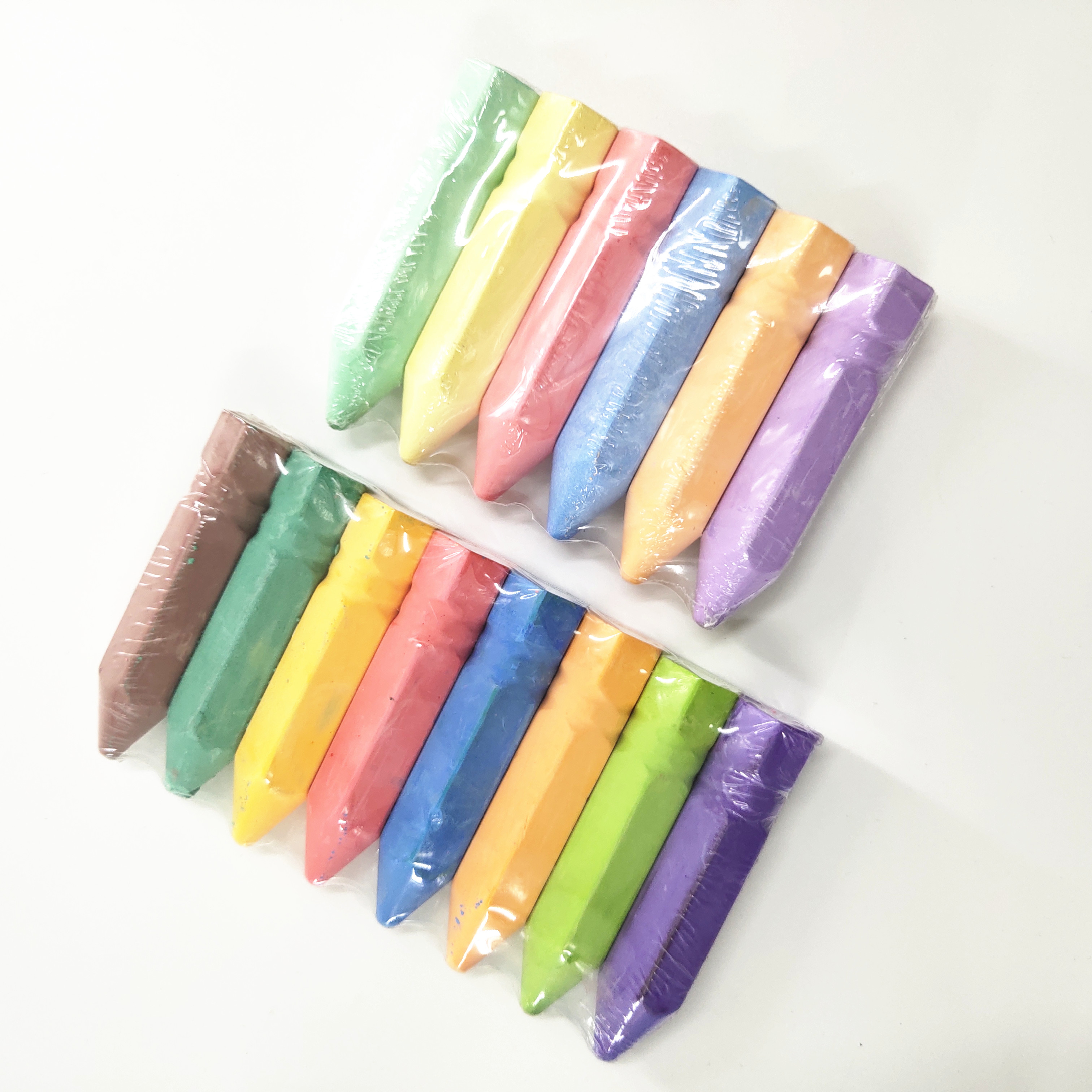 20 Pcs Pp Drum Packing High Quality Kids School Sidewalk Blackboard Dustless Colorful Jumbo Chalk