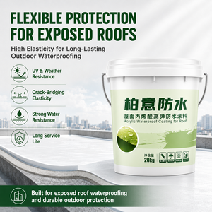 Revêtement imperméable en acrylique exposé résistant aux UV, membrane liquide flexible <span class=keywords><strong>pour</strong></span> toiture, mur extérieur, béton - Product Image 2