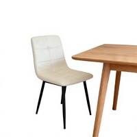 Chaise de salle à manger moderne en velours rembourré et métal noir, style Mid-Century, durable, prix de gros usine, pour chambre à coucher