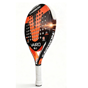 Pala de Pádel <span class=keywords><strong>VAIRO</strong></span> 9.1 CARBON, Raqueta de Tenis de Fibra de Carbono con Núcleo de Espuma EVA, Equipo Deportivo Profesional, Marrón y Negro - Product Image 2