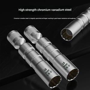 ซ็อกเก็ต<span class=keywords><strong>หัวเทียน</strong></span>อเนกประสงค์แบบบางพร้อมแม่เหล็ก เครื่องมือ<span class=keywords><strong>ถอด</strong></span><span class=keywords><strong>หัวเทียน</strong></span>แบบ 12 พินสำหรับยานยนต์ - Product Image 4