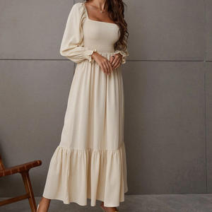 Hot Selling Women's Polyester or Cotton Long Sleeved Skirt Summer Dresses for Women - Product Image 4