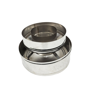 6 "En Acier Inoxydable <span class=keywords><strong>à</strong></span> <span class=keywords><strong>Double</strong></span> <span class=keywords><strong>Paroi</strong></span> de Cheminée/Évent de Toit Casquette/Chapeau de Pluie <span class=keywords><strong>Tuyau</strong></span> Hotte - Product Image 4