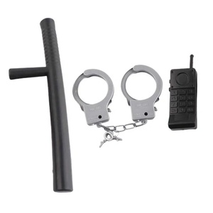 Mainan Cosplay Halloween anak-anak, Set permainan kostum polisi Prop borgol plastik untuk anak-anak - Product Image 6