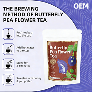 ชาดอกอัญชันออร์แกนิค OEM แบบดิบ สีฟ้าธรรมชาติ อุดมไปด้วยสารต้านอนุมูลอิสระ สำหรับคนทานวีแกน ปราศจาก GMO บรรจุ 15 ซองชา ซองละ 1.5 กรัม - Product Image 5