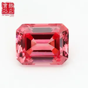 Yinzheng หินแซฟไฟร์ปลูกสังเคราะห์แพดพาราเดชที่ผ่านการรับรองจากมรกต - Product Image 2