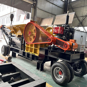 Trituradora de Mandíbulas Móvil Diésel Nueva en Venta, para Minería, Trituración de Rocas, Trituración de Granito, Trituración de Residuos de Construcción - Product Image 2