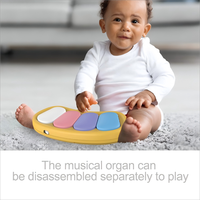 Chaise de saut multifonctionnelle en forme de V pour bébé à hauteur réglable et centre d'activité avec cadre en plastique