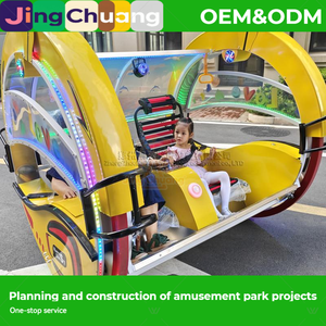 Nouvelle Voiture <span class=keywords><strong>de</strong></span> Luxe pour Enfants, Modèle Carré, à Double Roulement, pour Couples, pour Sites Touristiques et Fermes - Product Image 3
