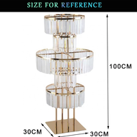 5 couches centres de Table ornements acrylique pendentif fleur support scène fête salle Floral support fleur support support mariage
