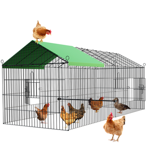 Buiten Gevogelte Kooi Opvouwbare Afneembare Plastic Kip Eend Konijn Kooi Gevogelte Kooi Met Regendoek - Product Image 1