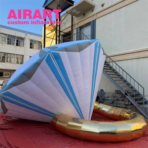 Quảng cáo trang trí bơm hơi thực tế kim cương, bơm hơi khổng lồ Nhẫn kim cương để hiển thị - Product Image 5